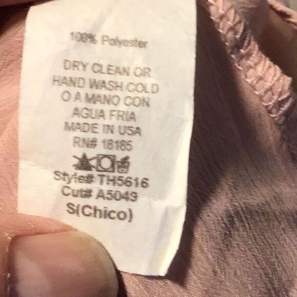 Blouse sweet A little flowing crop top. By Audrey Size or small - Picture 4 of 4